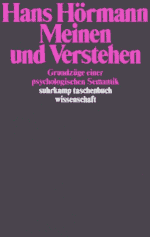 Cover von Meinen und Verstehen