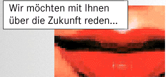 große rote Lippen
